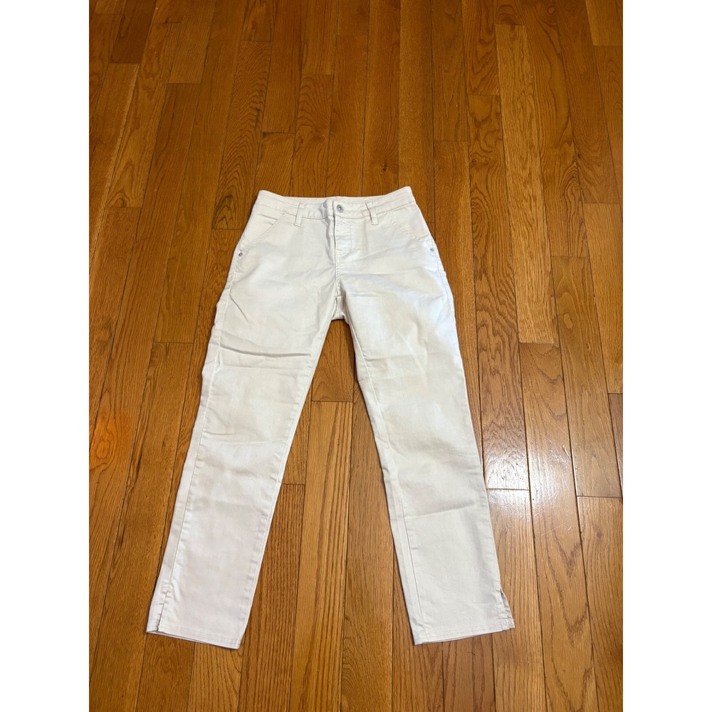PrAna Organic Cotton Blend Pants Straight Leg Crop Casual Beige size‎ 3
